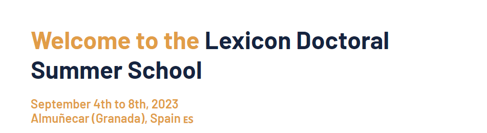 Lexicon Doctoral Summer School