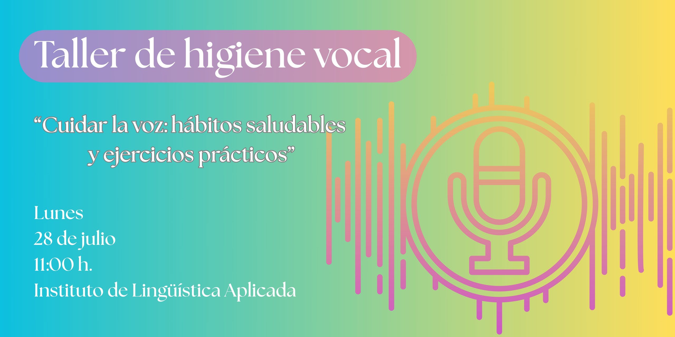 Taller “Cuidar la voz: hábitos saludables y ejercicios prácticos”
