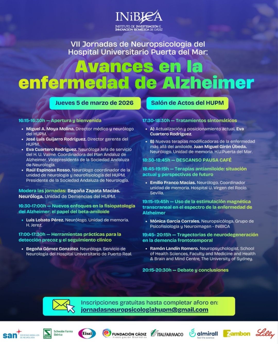 VII Jornadas de Neuropsicología del Hospital Universitario Puerta del Mar de Cádiz