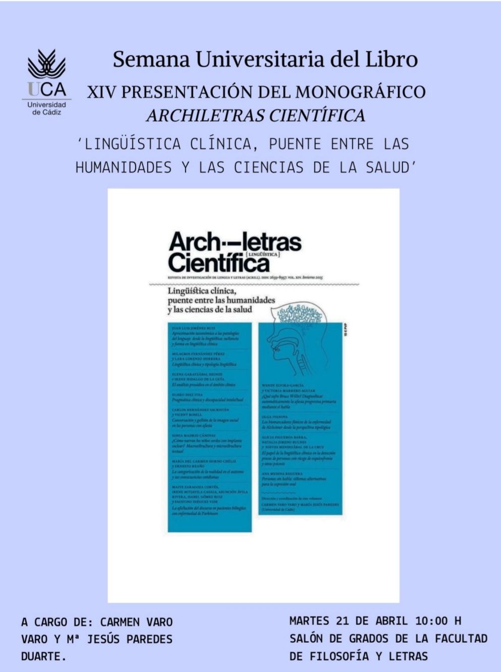 Presentación del monográfico Archiletras Científica “Lingüística clínica: puente entre las humanidades y las ciencias de la salud”