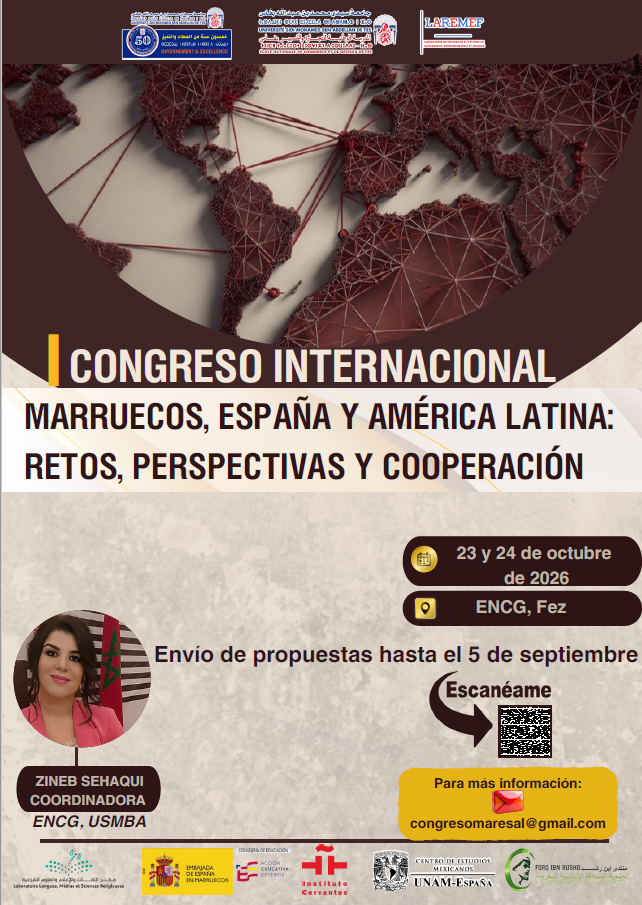 Comienza el plazo para el envío de propuestas al I Congreso Internacional “Marruecos, España y América Latina: retos, perspectivas y cooperación”